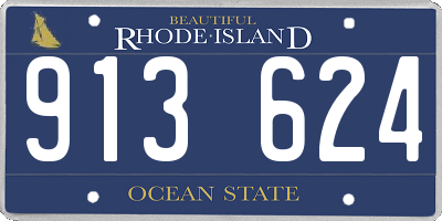 RI license plate 913624