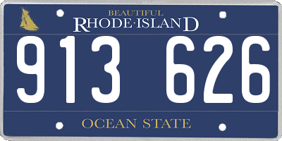 RI license plate 913626