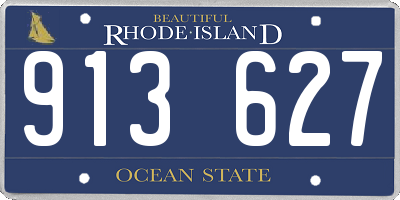 RI license plate 913627