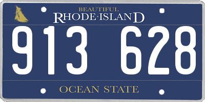RI license plate 913628
