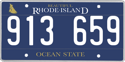 RI license plate 913659