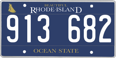 RI license plate 913682