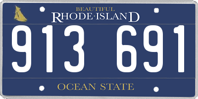 RI license plate 913691