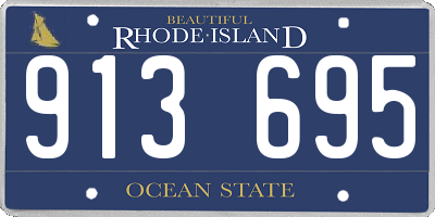 RI license plate 913695