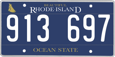 RI license plate 913697