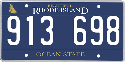 RI license plate 913698