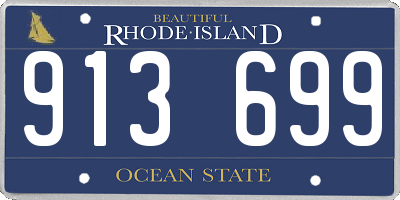 RI license plate 913699