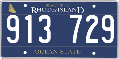 RI license plate 913729