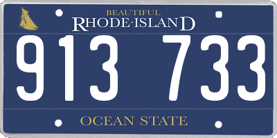 RI license plate 913733