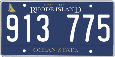RI license plate 913775