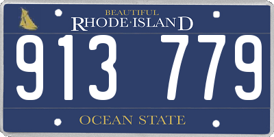 RI license plate 913779