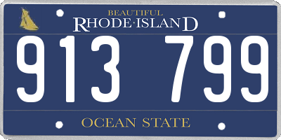 RI license plate 913799
