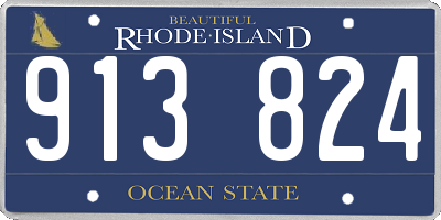 RI license plate 913824