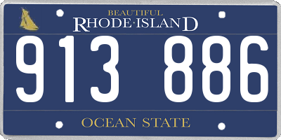 RI license plate 913886
