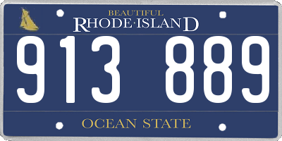 RI license plate 913889