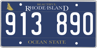 RI license plate 913890
