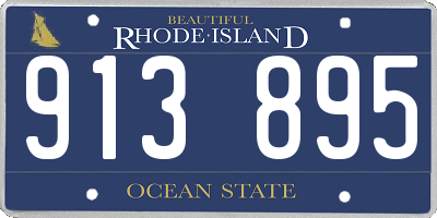 RI license plate 913895