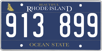 RI license plate 913899