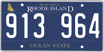 RI license plate 913964