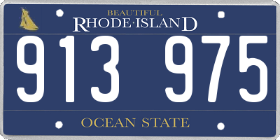 RI license plate 913975
