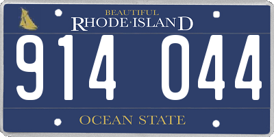 RI license plate 914044