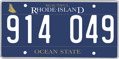 RI license plate 914049
