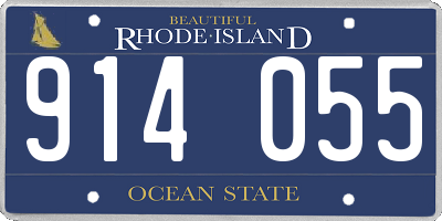 RI license plate 914055