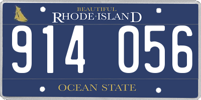 RI license plate 914056