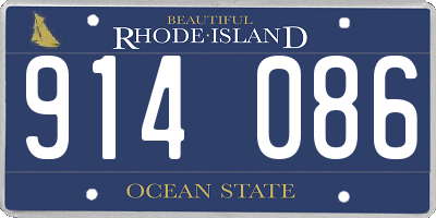 RI license plate 914086