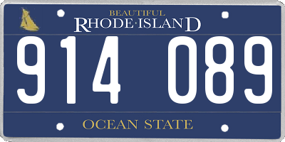 RI license plate 914089
