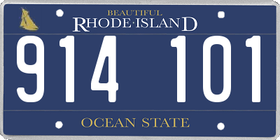 RI license plate 914101