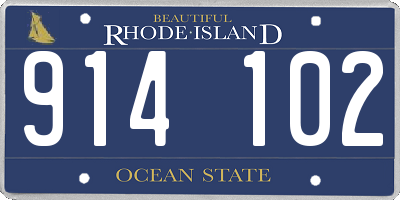 RI license plate 914102