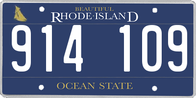 RI license plate 914109