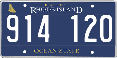 RI license plate 914120