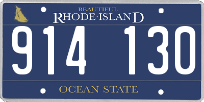 RI license plate 914130