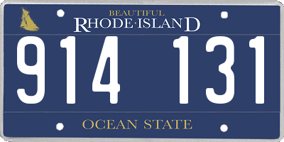 RI license plate 914131
