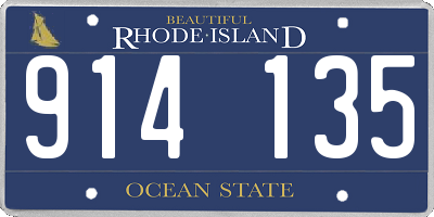 RI license plate 914135