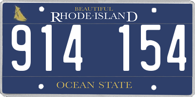 RI license plate 914154