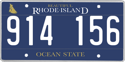 RI license plate 914156