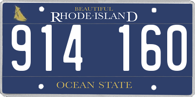 RI license plate 914160