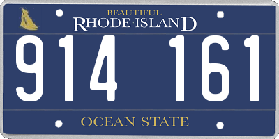 RI license plate 914161