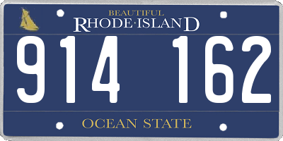 RI license plate 914162