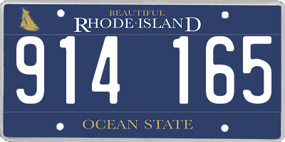 RI license plate 914165