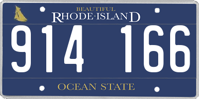 RI license plate 914166