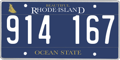 RI license plate 914167