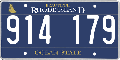 RI license plate 914179