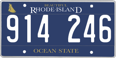 RI license plate 914246