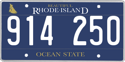 RI license plate 914250
