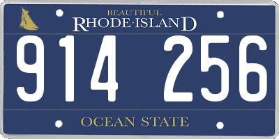 RI license plate 914256