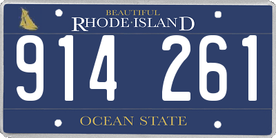 RI license plate 914261